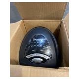 Lasko - Ceramic Tower Space Heater with Remote Control - Black/Silver