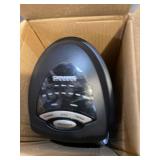 Lasko - Ceramic Tower Space Heater with Remote Control - Black/Silver