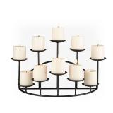 Southern Enterprises 10-Candle Candelabra, Black