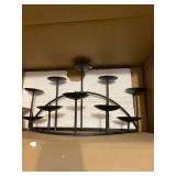 Southern Enterprises 10-Candle Candelabra, Black