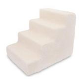 Best Pet Supplies ST220T-M Foam Pet Stairs/Steps, 4-Step, Lambswool