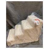 Best Pet Supplies ST220T-M Foam Pet Stairs/Steps, 4-Step, Lambswool