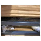 SONGMICS 4-Tier Shoe Rack, Stackable Organizer, 12-16 Pairs, Metal Storage, Smoky Gray