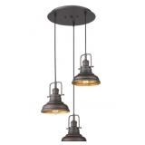 zeyu 3 pendant light metal shade 016-3 orb