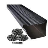 leaftek 5 inch gutter guard system 200 feet black