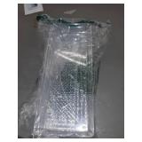 Four Clear Trays Size: 15" x 6"
