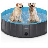 lunaoo Foldable Dog Pool - Portable Kiddie Pool for Kids, PVC Bathing Tub, Outdoor Swimming Pool, Size: UNKNOWN