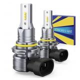 HONCS 9005 LED Headlight Bulbs, 300% Brighter Wireless HB3 LED High Beam