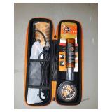 TAME THE WILD Elite Beard Straightener Brush Kit-ION Technology-Portable Anti-Scald Heated Beard Brush Straightener-Beard Soap -Pearwood Comb - Storage Case Included