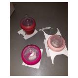 Boon Nursh Reusable Silicone Pouch Baby Bottle, Air-Free Feeding, Pink Multi Pack 4 Oz 3 Pk, UPC: 69028112296