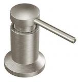 Moen 3942SRS Deck Mounted Kitchen Soap Dispenser with Above the Sink Refillable Bottle, Spot Resist Stainless, Part#: 3942SRS