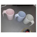 BHeadCat Toothbrush Holder with Toothpaste Dispenser, Three Cup Toothbrush Rack Brush Suit