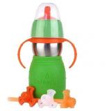 Kid Basix by New Wave - Safe Sippy 2; Baby & Toddler Stainless Steel Cup with Straw, UPC: 89418002404