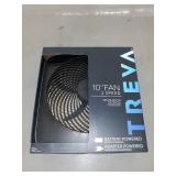 Treva 10-Inch Portable Desktop Air Circulation Battery Fan - 2 Cooling Speeds - With AC Adapter