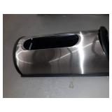 Estilo Wall Mount Bag Saver, Holder, and Dispenser, Brushed Stainless Steel, UPC: 784672407878