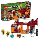 LEGO Minecraft The Blaze Bridge 21154 Toy Battle Building Set (370 Pieces)
