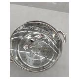 Oster Hali Steamer Set W/Lid - 3 Qt Casserole W/Lid & Steamer Insert - Mirror Finish - SS - 0.4 mm