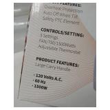 GiveBest Heater with overheat safety shut off. PTC-903