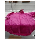Rain Poncho, raspberry