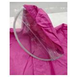 Rain Poncho, raspberry
