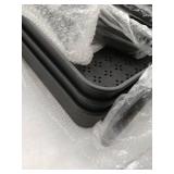 3 Tier Cart with wheels,Black