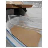 3- Piece Deep Glass Baking Dish set DAMAGED