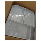 12 Pack Shoe Storage Boxes, Clear Plastic Stackable Shoe Organizer Bins