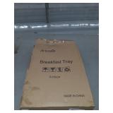 Bed Tray Table with Folding Legs Wooden Serving Breakfast in Bed , Black, ITEM#: S-HSCP