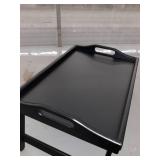 Bed Tray Table with Folding Legs Wooden Serving Breakfast in Bed , Black, ITEM#: S-HSCP