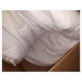 Pom Pom Fringe Duvet Cover Queen Set-3 Bohemian Bedding,White