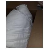 Pom Pom Fringe Duvet Cover Queen Set-3 Bohemian Bedding,White