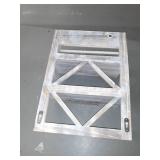 Rustic Wall Mount Shelve with hooks, Brown, Size: 17" x 12"