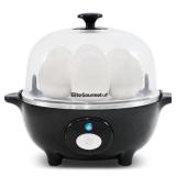 Elite Gourmet - 7-Egg Automatic Egg Cooker - Black