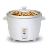 Elite Gourmet - 6-Cup Rice Cooker - White