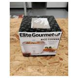 Elite Gourmet - 6-Cup Rice Cooker - White
