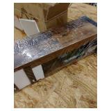 Three different sized wall hanging shelves