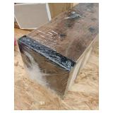 Three different sized wall hanging shelves