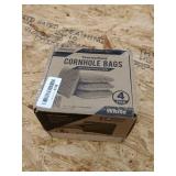 Cornhole Bags, white 4pk