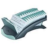 Durable 241201 Durable TELINDEX Desk Address Card File, 500 4-1/8 x 2-7/8 Cards, Graphite/BK