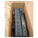 APC - Back-UPS 850VA 9-Outlet/2-USB Battery Back-Up and Surge Protector - Black USED