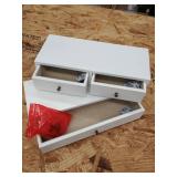 Wall Hanging Drawers, white 12.5"