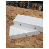 Wall Hanging Drawers, white 12.5"