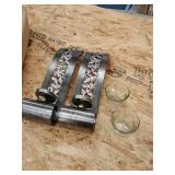 2 Wall Hanging Candle Holders(GLASS IS BROKEN)