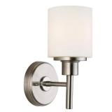 Design House Aubrey 1-Light Satin Nickel Indoor Wall Mount MISSING GLOBE