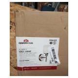 Design House Aubrey 1-Light Satin Nickel Indoor Wall Mount MISSING GLOBE