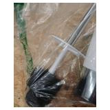 InterDesign Duetto White/Chrome Toilet Bowl Brush