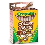 box of Crayola Classroom Bundle Colors of the World Crayons 6pk/24ct, Child, 144 Pieces