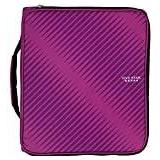 Five Star Zipper Binder Plus Multi Access File, 2-Inch Capacity, 13.75 x 12.12 x 3.5 Inches, Berry Pink/Purple (72540)
