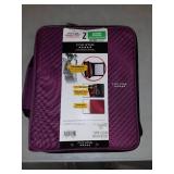 Five Star Zipper Binder Plus Multi Access File, 2-Inch Capacity, 13.75 x 12.12 x 3.5 Inches, Berry Pink/Purple (72540)
