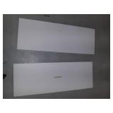 Two white/Gray, Floating Shelves